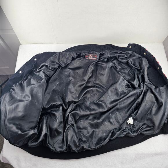 Vintage JH Design Chevrolet Racing Cotton Twill Jacket Black/Gray/Red Size 3XL - Picture 4 of 10